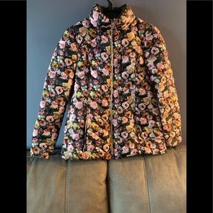 Floral Print Puffer Jacket